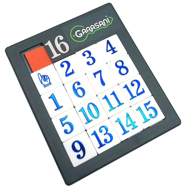 GARASANI Number Slide Puzzle Brain Teaser IQ Game - Pack of 1 (15 Number 1Pcs) - Image 3